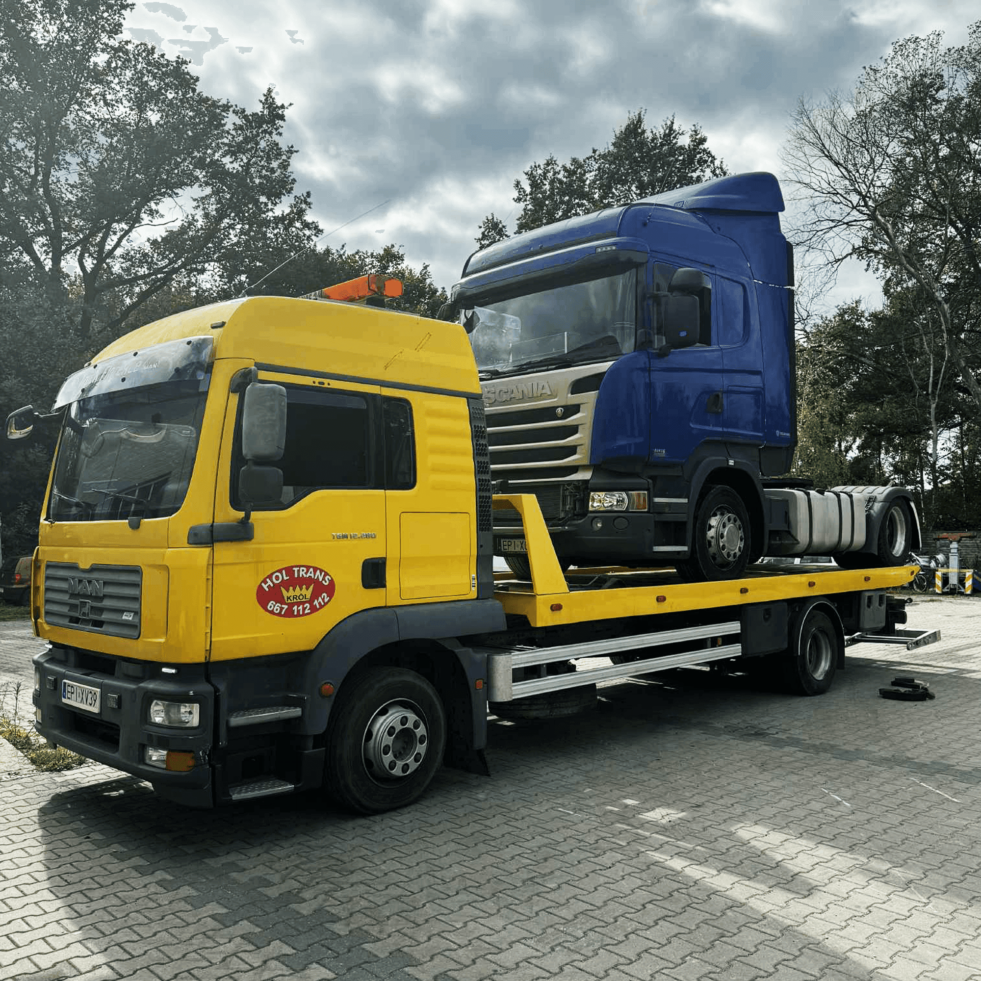 Pomoc drogowa platforma hydrauliczna MAN TGM 12.280 – widok 3
