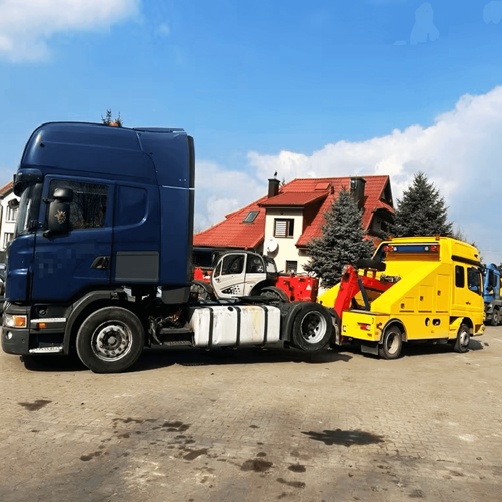 Pomoc drogowa Mercedes-Benz Atego do holowania busów – widok 4